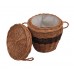 Wicker / Willow Cylinder Cremation Ashes Casket. Beautiful Urns, Buy Direct
